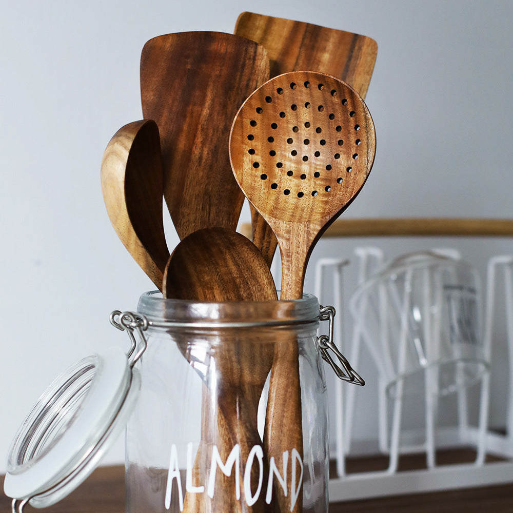 Wooden Non-Stick Pan Special Cooking Spatula Rice Spatula Thai Teak