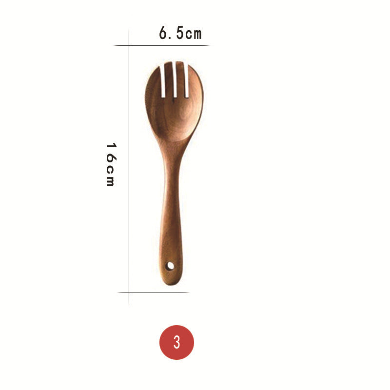 Wooden Non-Stick Pan Special Cooking Spatula Rice Spatula Thai Teak