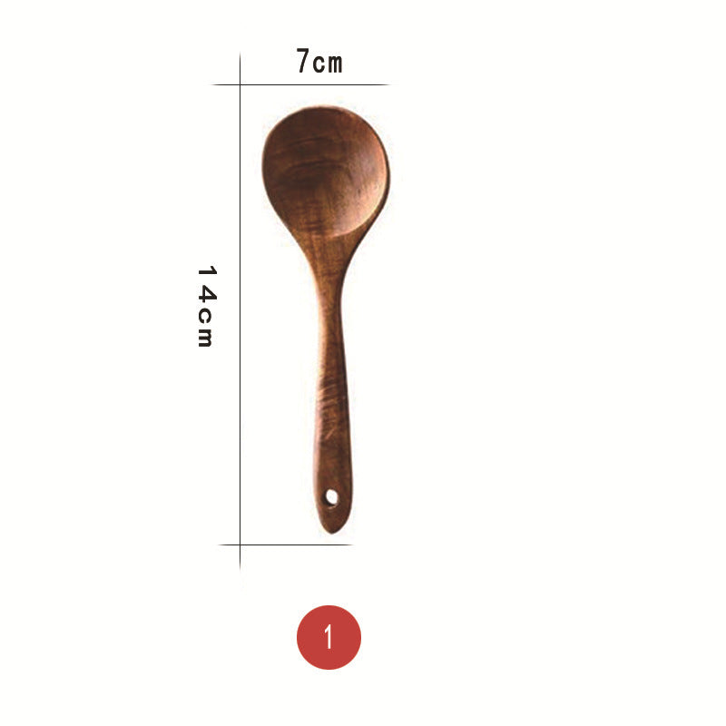 Wooden Non-Stick Pan Special Cooking Spatula Rice Spatula Thai Teak