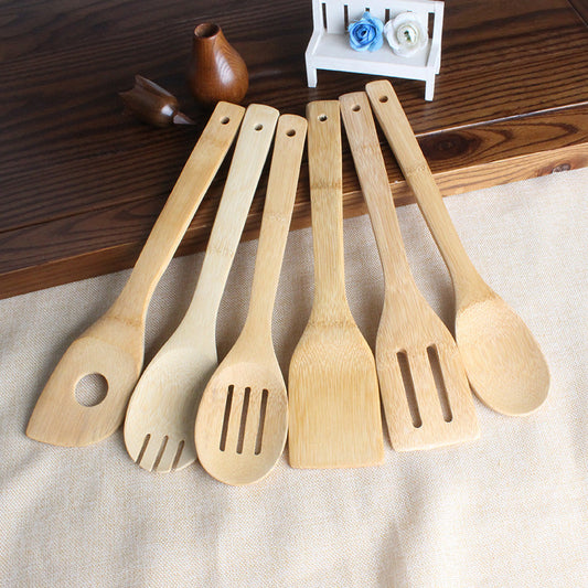 Bamboo Cooking Spatula Non-stick Pan