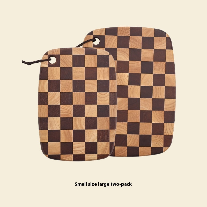 Acacia Mangium Chessboard Grid Cutting Board Solid Wood Cutting Board