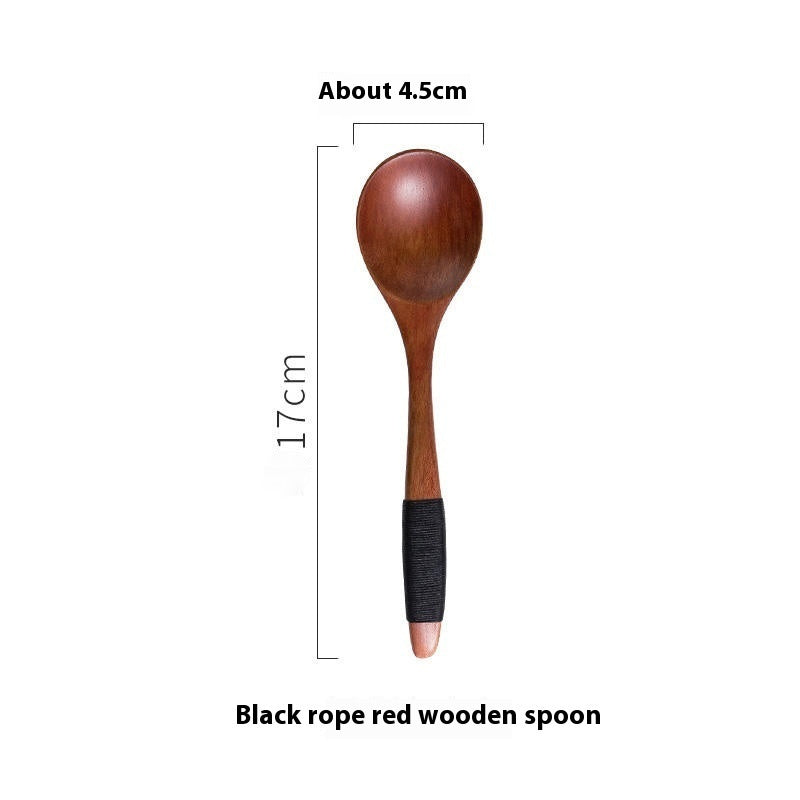Good-looking Household Retro Practical Wooden Spoon