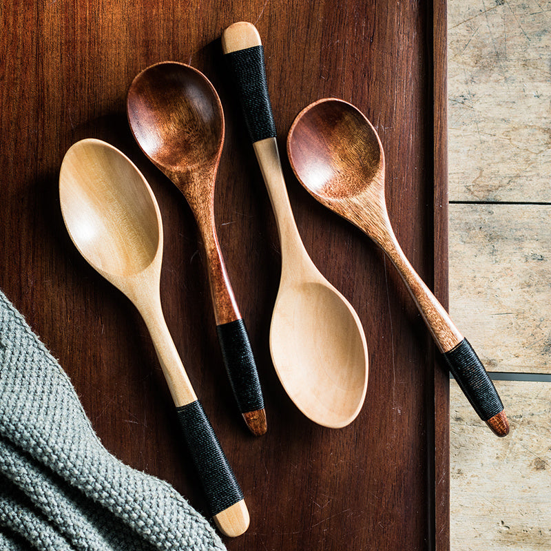 Good-looking Household Retro Practical Wooden Spoon