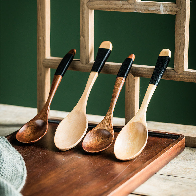 Good-looking Household Retro Practical Wooden Spoon