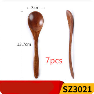 Fashionable Creative Wooden Spoon Dessert Honey Eating