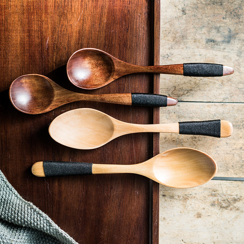 Good-looking Household Retro Practical Wooden Spoon