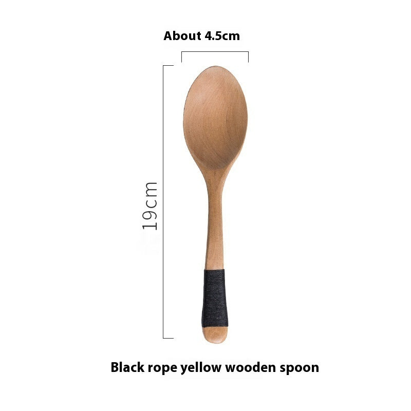 Good-looking Household Retro Practical Wooden Spoon