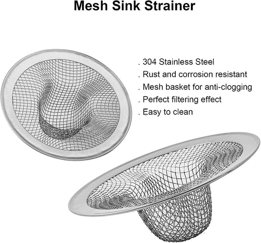 6-Pack Bathroom Mesh Sink Drain Strainer