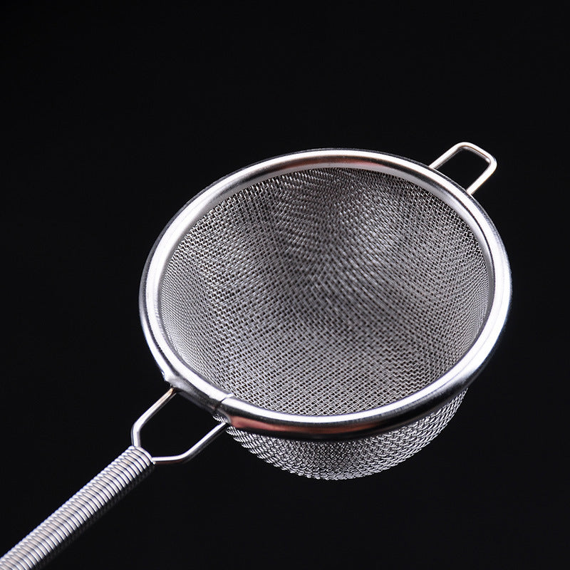 Double stainless steel tea drain strainer