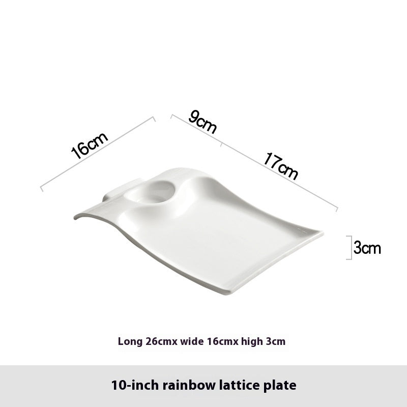 Roast Duck Plate Shrimp Plate Household Ceramic Dumpling Plate
