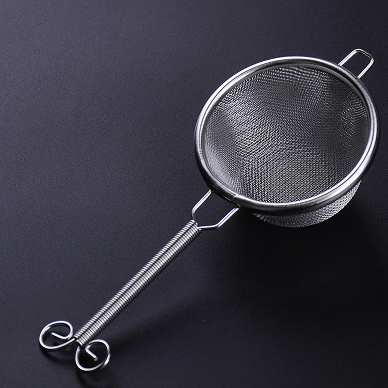 Double stainless steel tea drain strainer