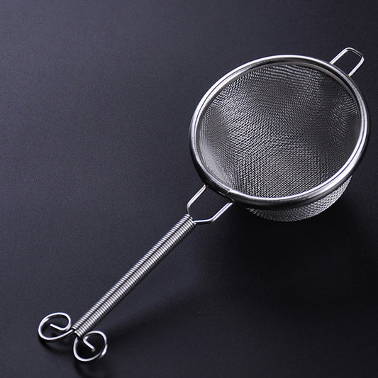 Double stainless steel tea drain strainer