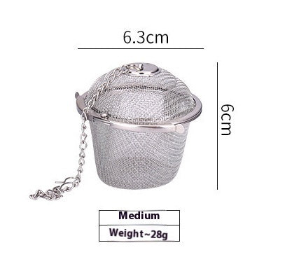 Portable Household 304 Stainless Steel Mesh Tea Strainer