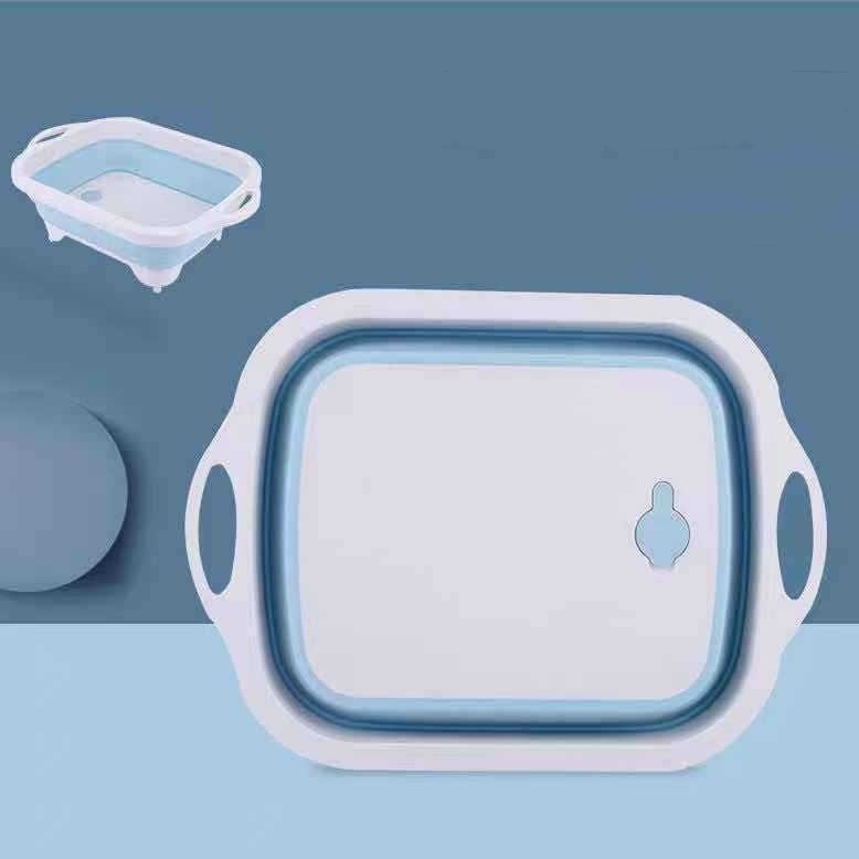 Multifunctional Folding Cutting Board Drain Basket New Cutting Board Vegetable Washing