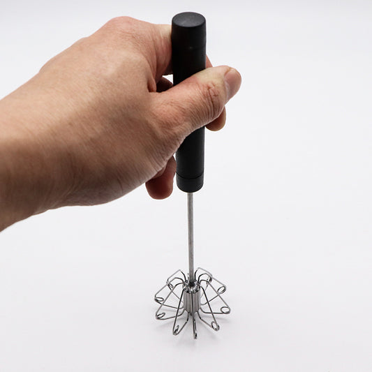 Stainless Steel Semi-automatic Whisk 10 Inch