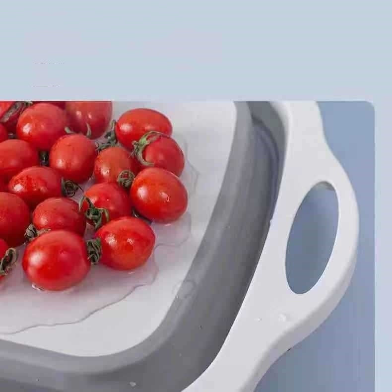 Multifunctional Folding Cutting Board Drain Basket New Cutting Board Vegetable Washing