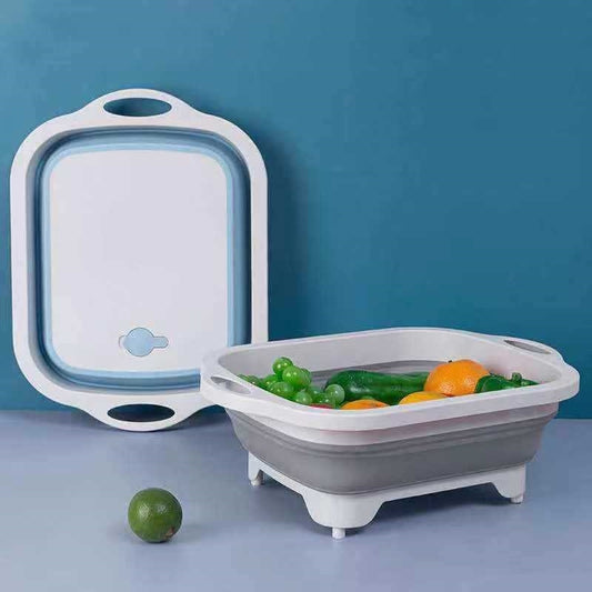 Multifunctional Folding Cutting Board Drain Basket New Cutting Board Vegetable Washing
